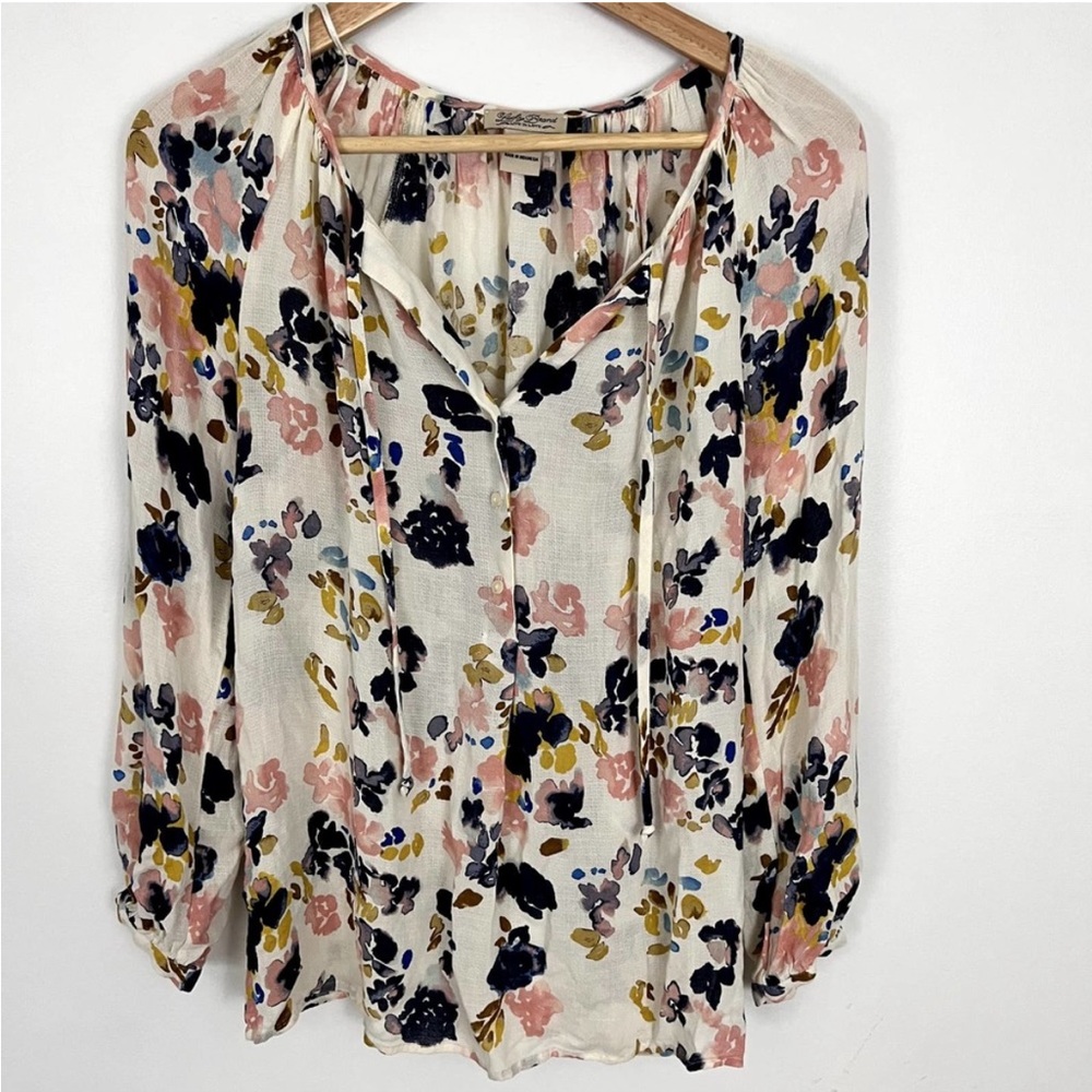 ✨✨5 for $15 or 10 for $20✨✨ 
Lucky Brand Floral Blouse Women Size Small